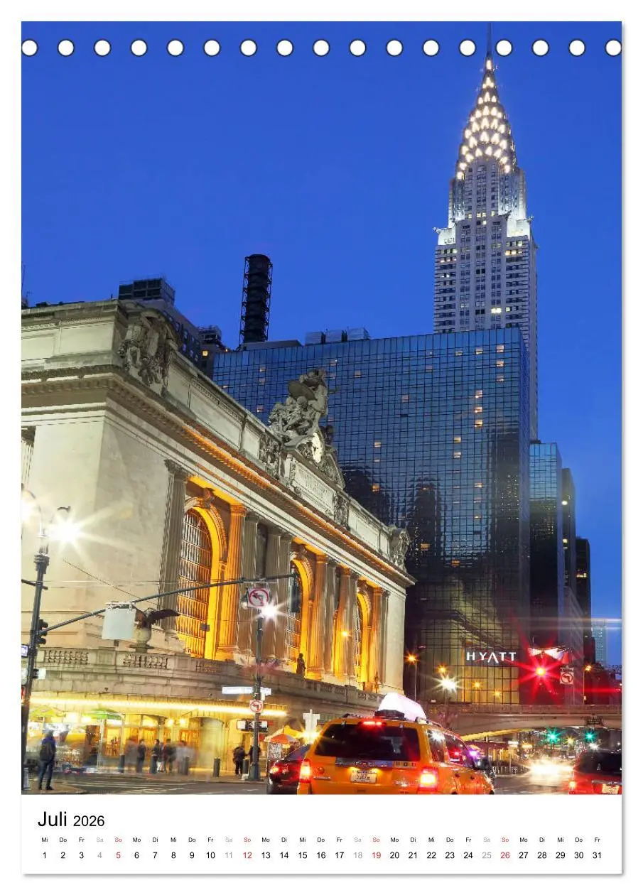 Bild: 9783516384871 | New Yorks architektonische Highlights (Tischkalender 2026 DIN A5...
