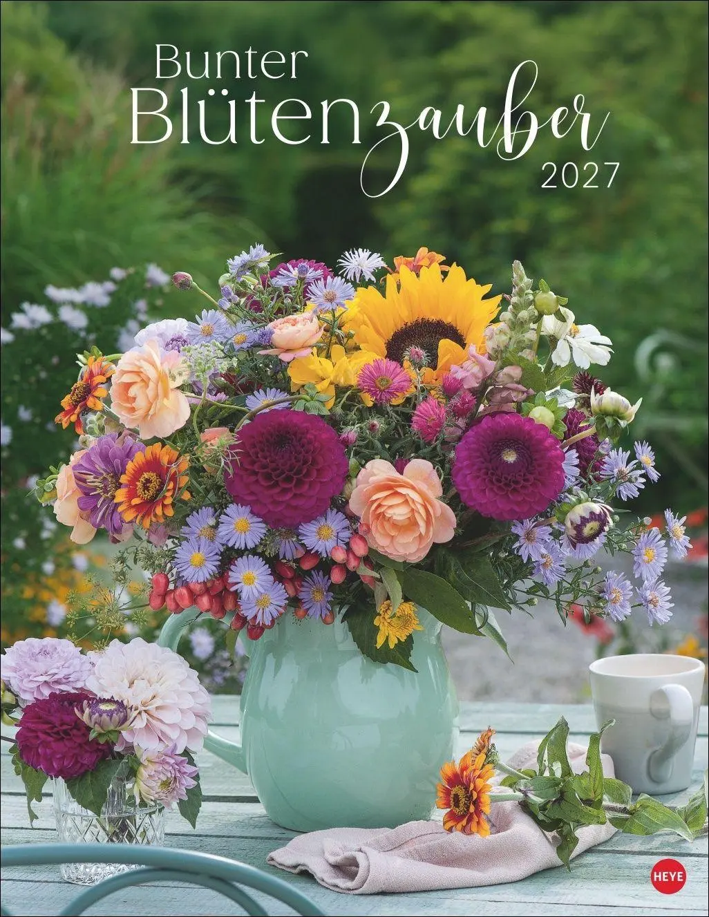 Cover: 9783756414871 | Bunter Blütenzauber Posterkalender 2027 | Heye | Kalender | 14 S.