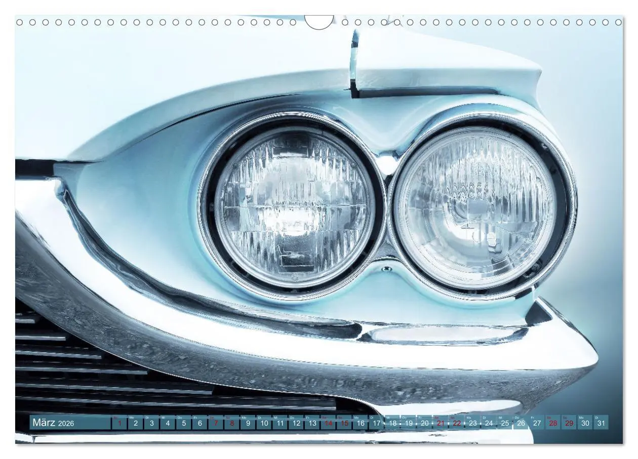 Bild: 9783457594971 | US Autoklassiker 1950er bis 1970er Details (Wandkalender 2026 DIN...