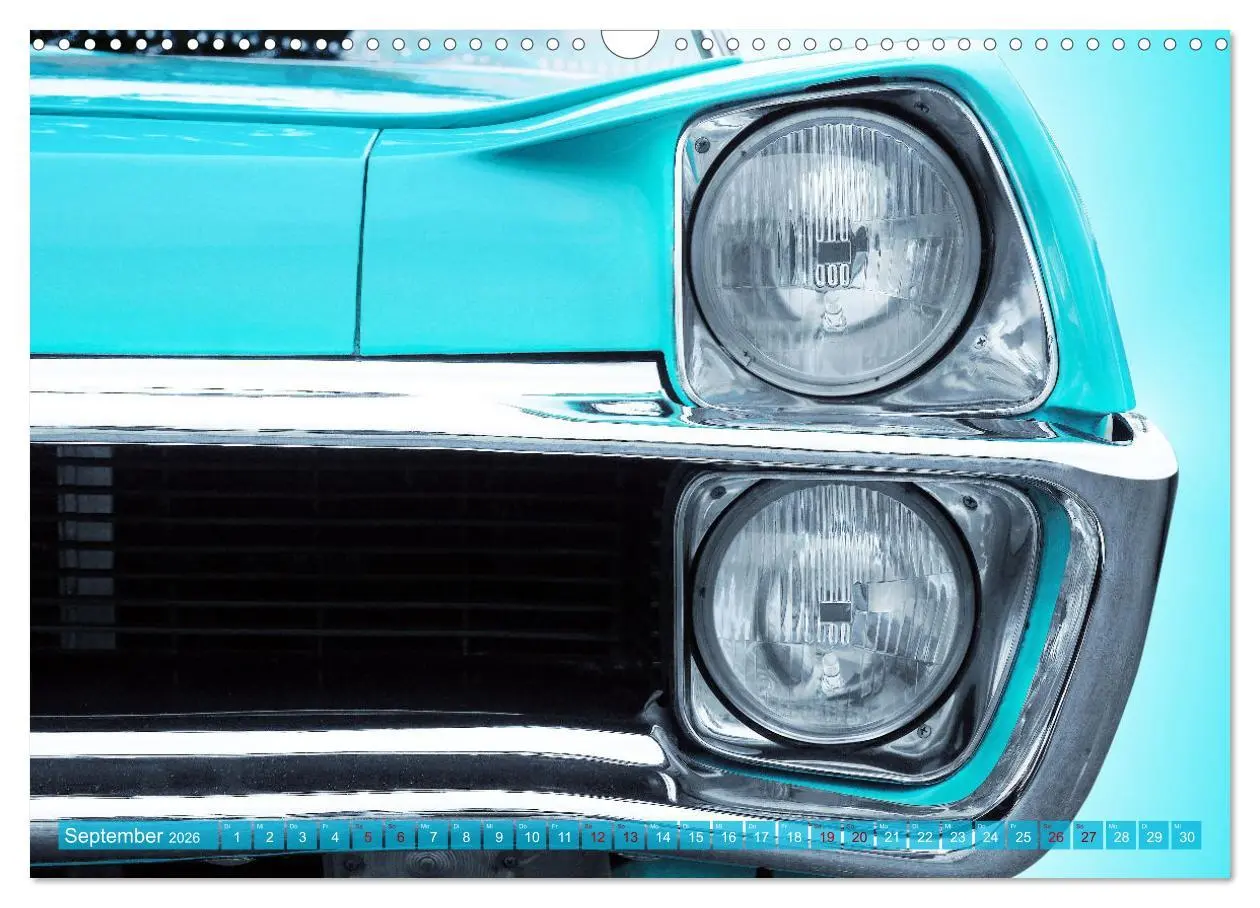 Bild: 9783457594971 | US Autoklassiker 1950er bis 1970er Details (Wandkalender 2026 DIN...