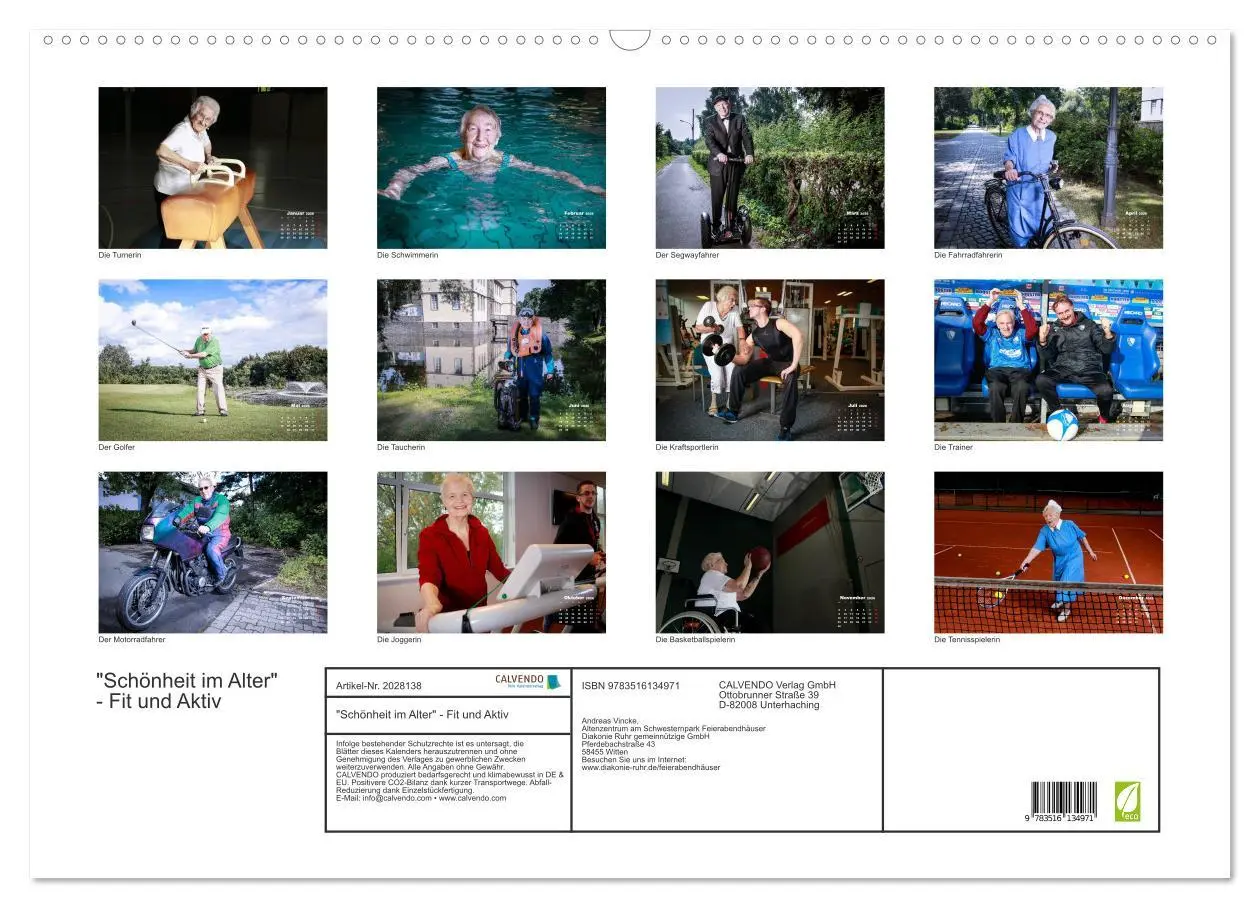 Bild: 9783516134971 | "Schönheit im Alter" - Fit und Aktiv (Wandkalender 2026 DIN A2...