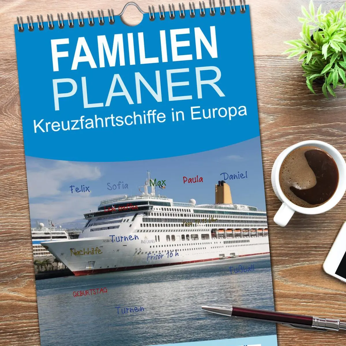 Bild: 9783516514971 | Familienplaner 2026 - Kreuzfahrtschiffe in Europa mit 5 Spalten...