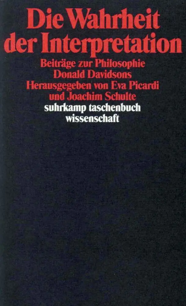 Cover: 9783518284971 | Die Wahrheit der Interpretation | Taschenbuch | 282 S. | Deutsch