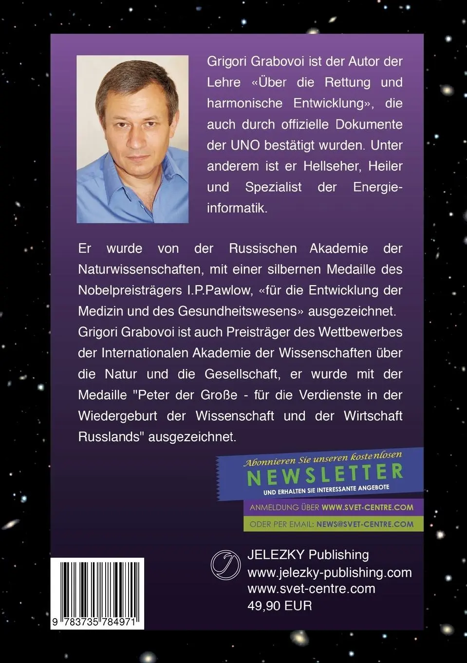Rückseite: 9783735784971 | Zahlenreihen zur psychologischen Normierung | Grigori Grabovoi | Buch