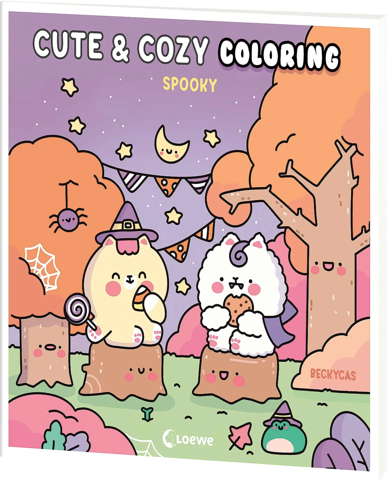 Cover: 9783743224971 | Cute &amp; Cozy Coloring - Spooky | Becky Cas | Taschenbuch | 80 S. | 2025