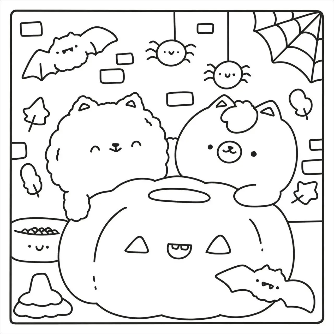 Bild: 9783743224971 | Cute &amp; Cozy Coloring - Spooky | Becky Cas | Taschenbuch | 80 S. | 2025
