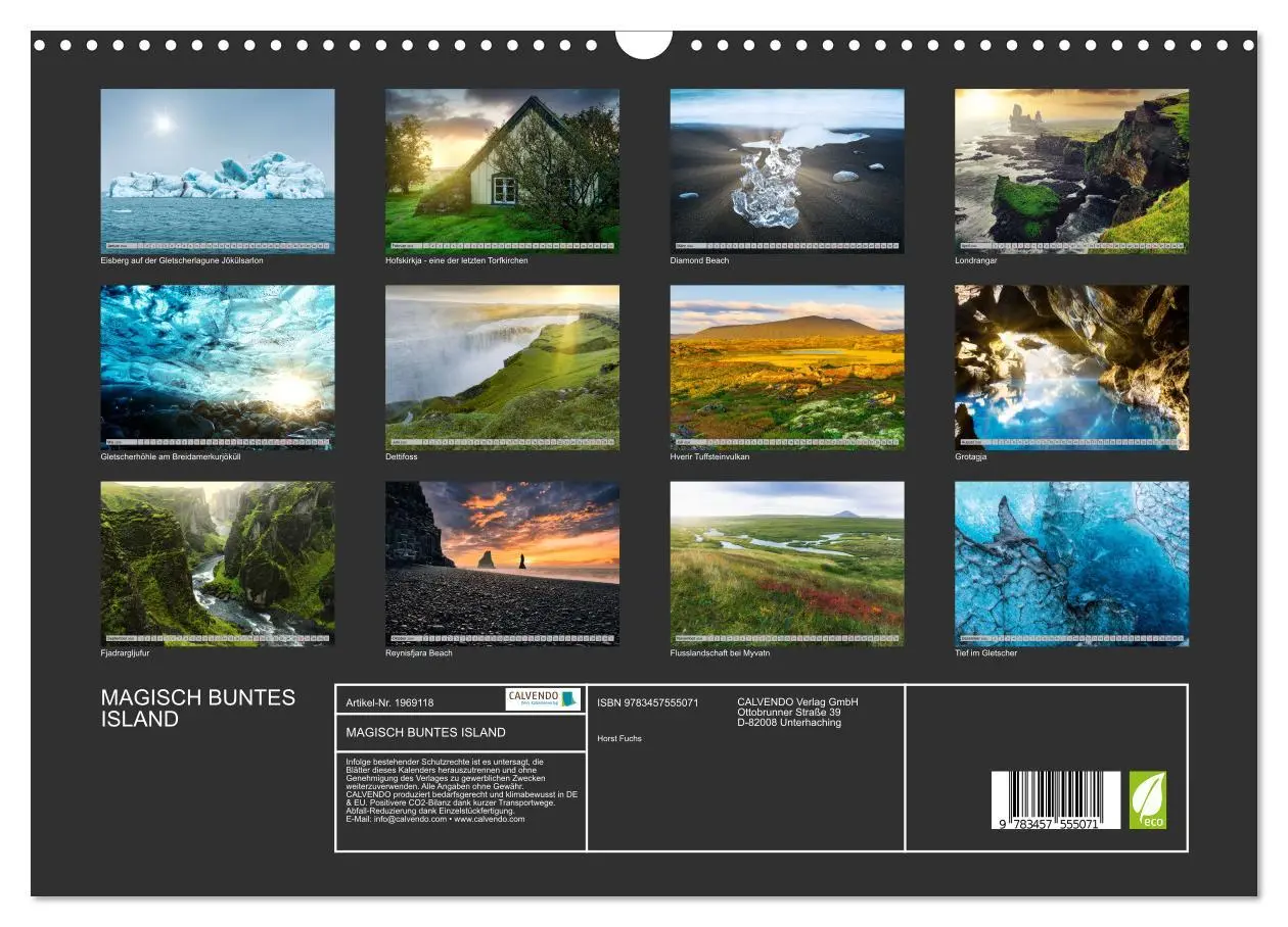 Bild: 9783457555071 | MAGISCH BUNTES ISLAND (Wandkalender 2026 DIN A3 quer), CALVENDO...