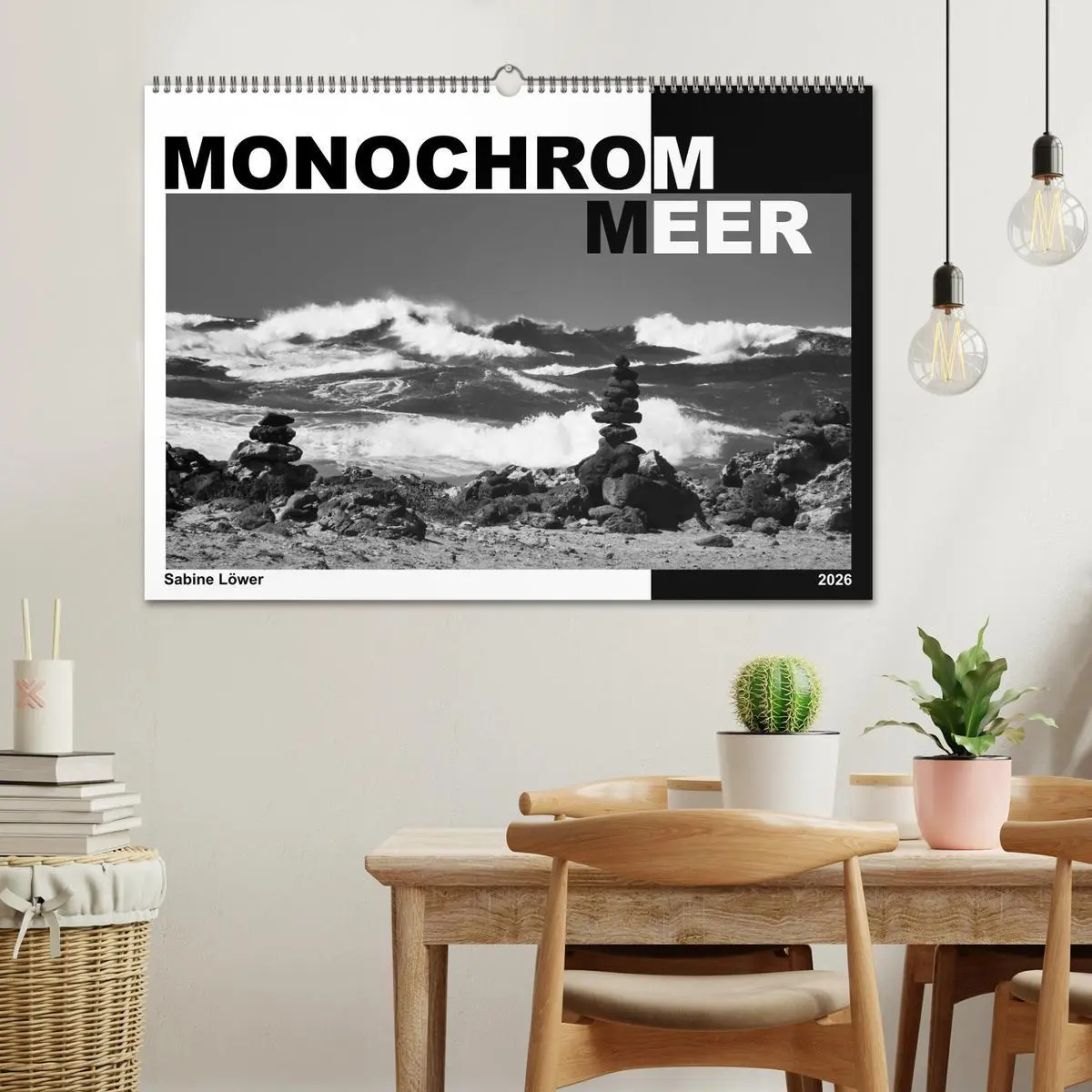 Bild: 9783457935071 | Monochrom Meer (Wandkalender 2026 DIN A2 quer), CALVENDO...
