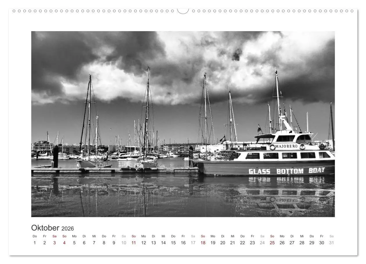 Bild: 9783457935071 | Monochrom Meer (Wandkalender 2026 DIN A2 quer), CALVENDO...