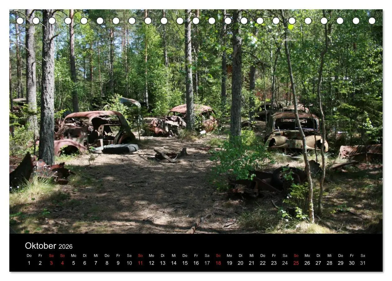 Bild: 9783516195071 | Schrottautos im Kyrkö Mosse (Tischkalender 2026 DIN A5 quer),...