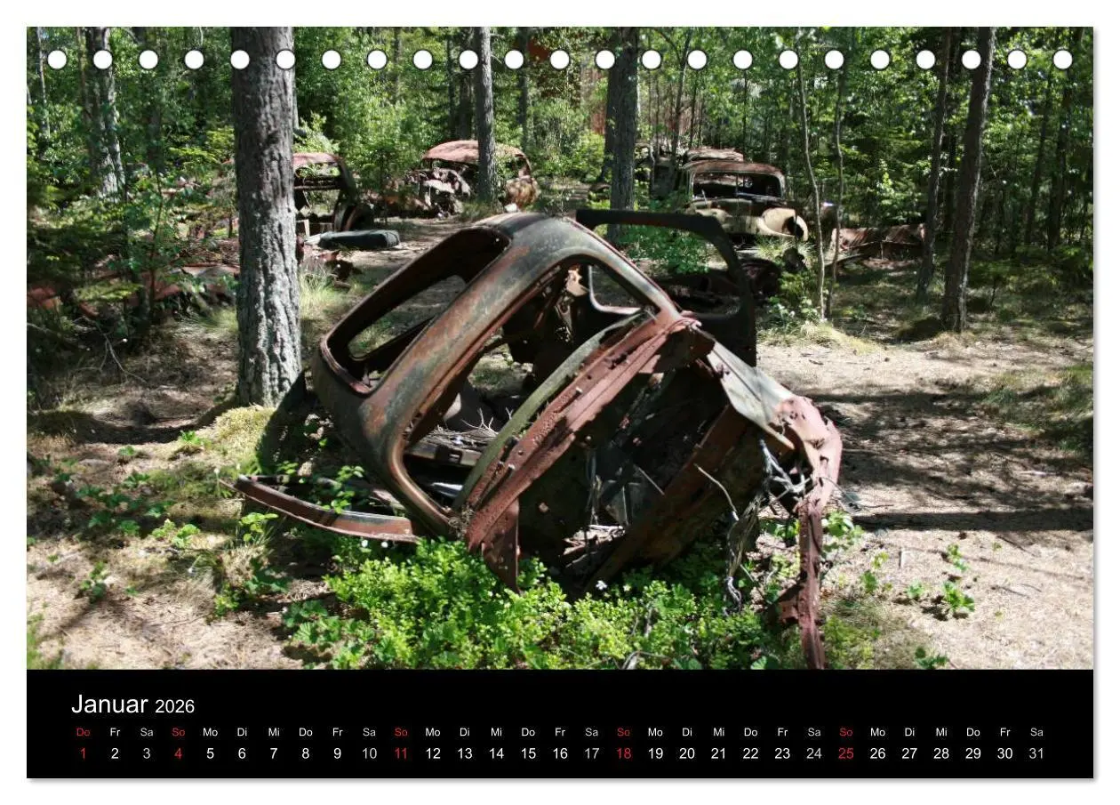 Bild: 9783516195071 | Schrottautos im Kyrkö Mosse (Tischkalender 2026 DIN A5 quer),...