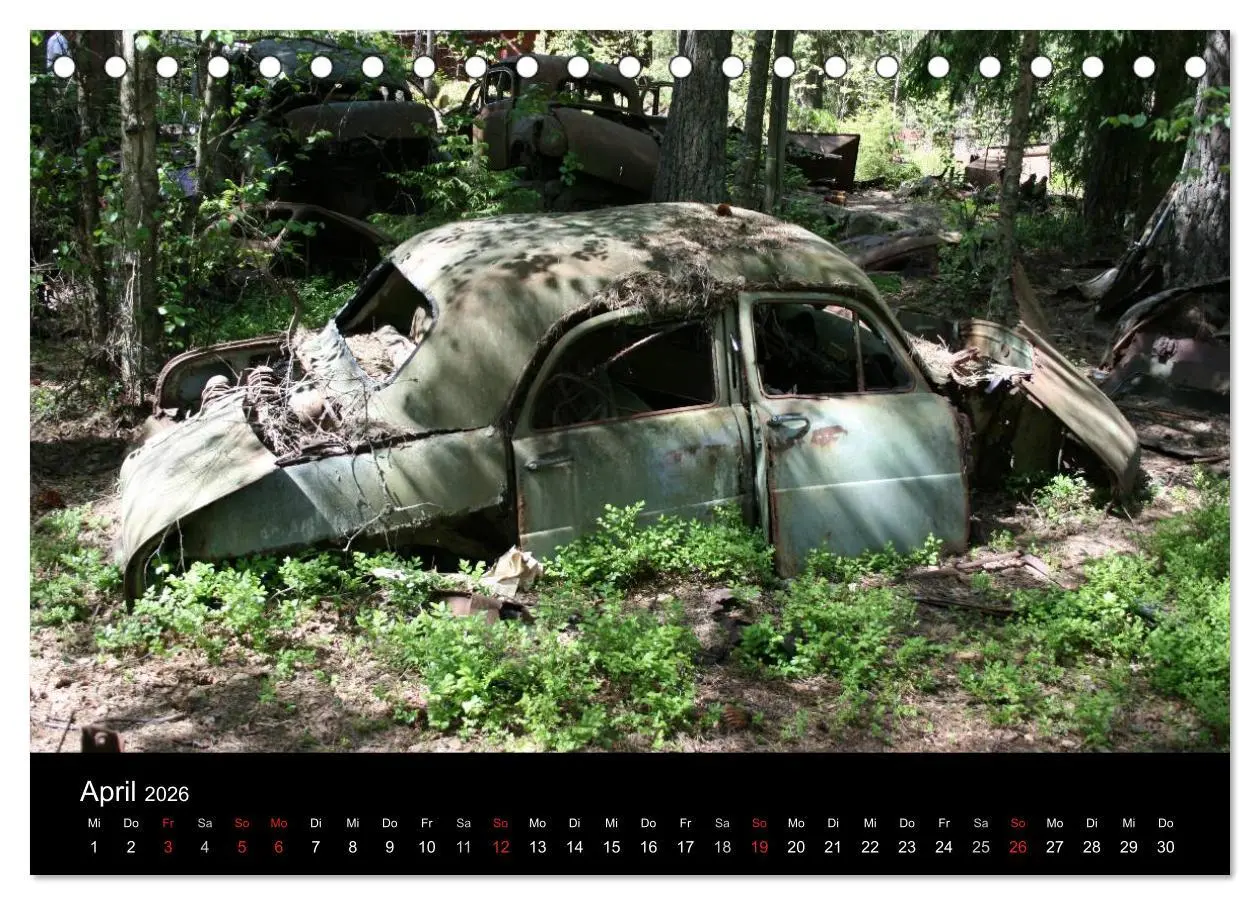 Bild: 9783516195071 | Schrottautos im Kyrkö Mosse (Tischkalender 2026 DIN A5 quer),...