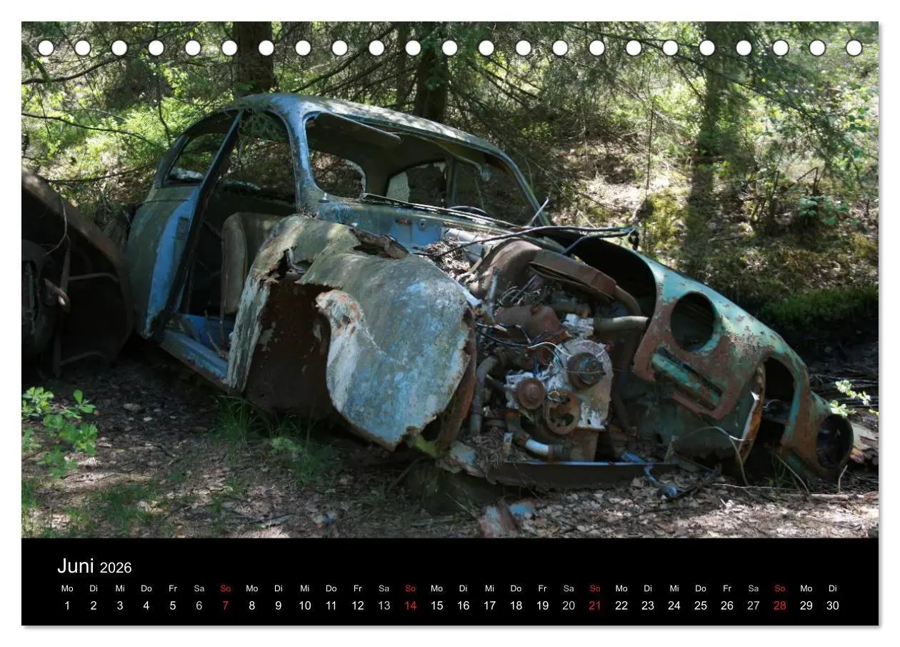 Bild: 9783516195071 | Schrottautos im Kyrkö Mosse (Tischkalender 2026 DIN A5 quer),...