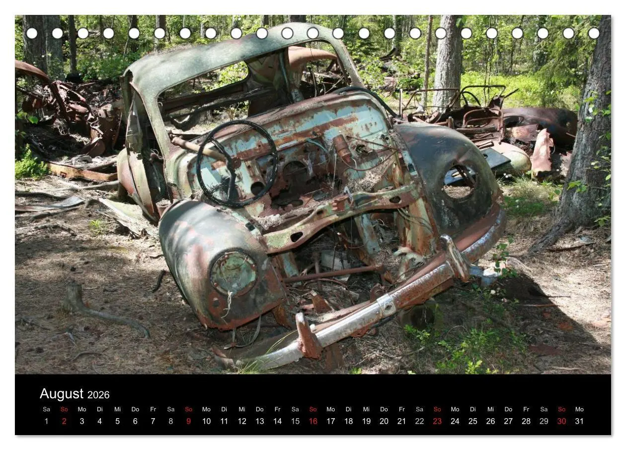 Bild: 9783516195071 | Schrottautos im Kyrkö Mosse (Tischkalender 2026 DIN A5 quer),...