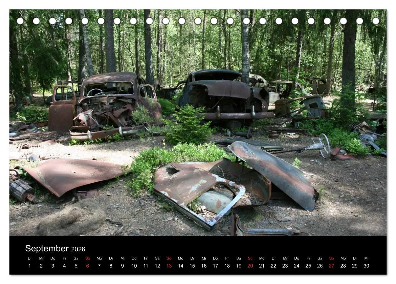 Bild: 9783516195071 | Schrottautos im Kyrkö Mosse (Tischkalender 2026 DIN A5 quer),...
