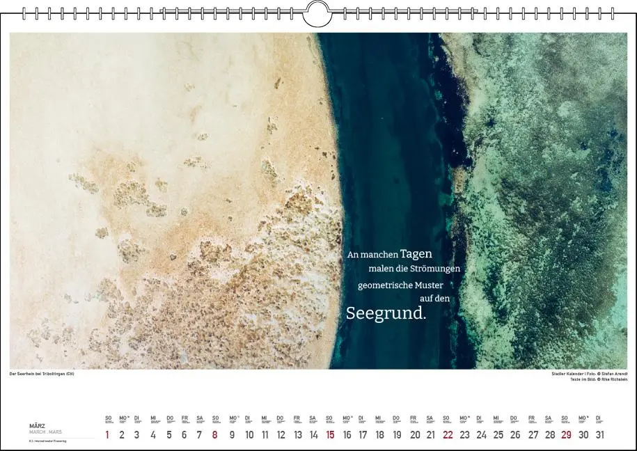Bild: 9783861925071 | Die Farben des Sees 2026 | Rike Richstein | Kalender | 13 S. | Deutsch
