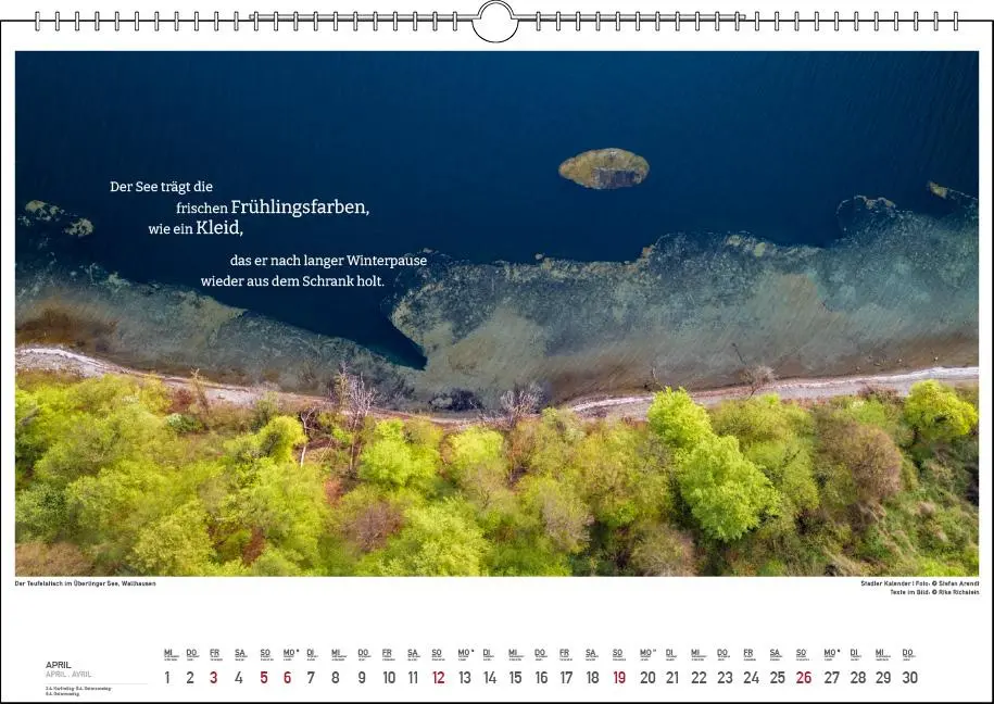 Bild: 9783861925071 | Die Farben des Sees 2026 | Rike Richstein | Kalender | 13 S. | Deutsch