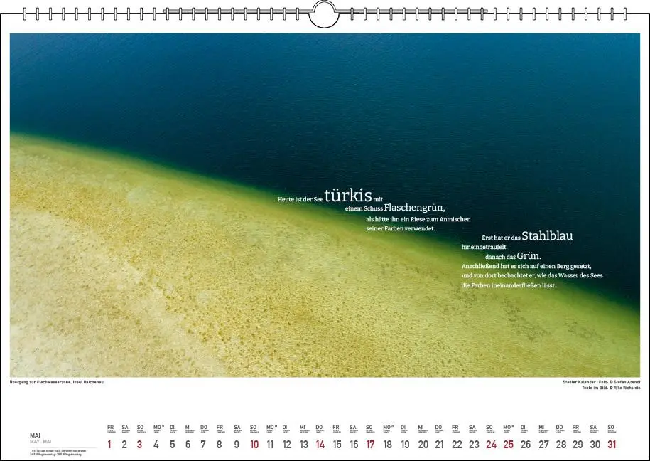 Bild: 9783861925071 | Die Farben des Sees 2026 | Rike Richstein | Kalender | 13 S. | Deutsch