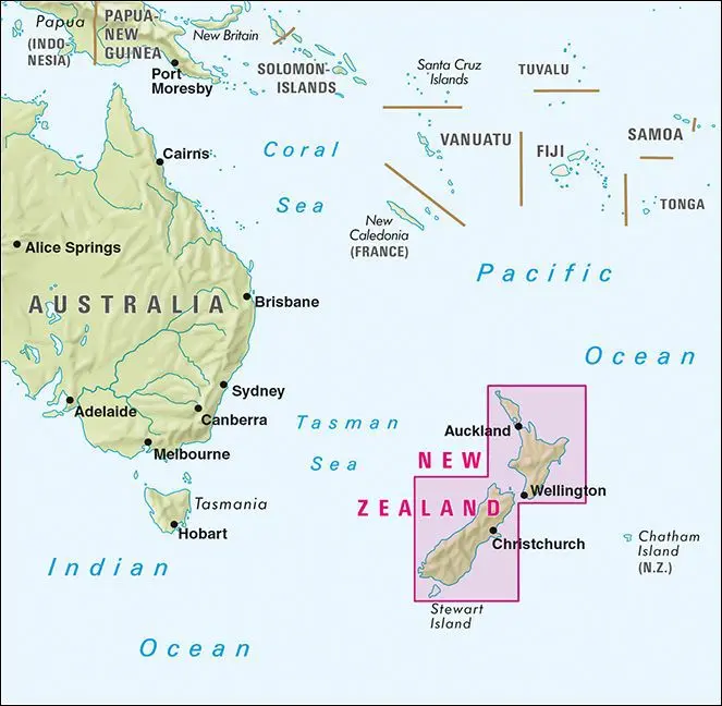 Bild: 9783865745071 | Nelles Map Landkarte New Zealand. Neuseeland / Nouvelle-Zélande /...