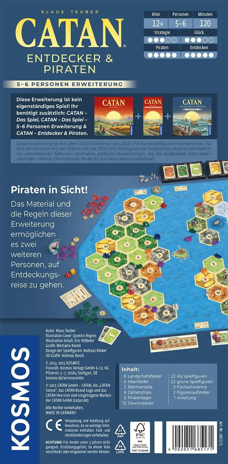 Bild: 4002051685171 | CATAN - Entdecker &amp; Piraten - 5/6 | Spiel | Klaus Teuber | Spiel