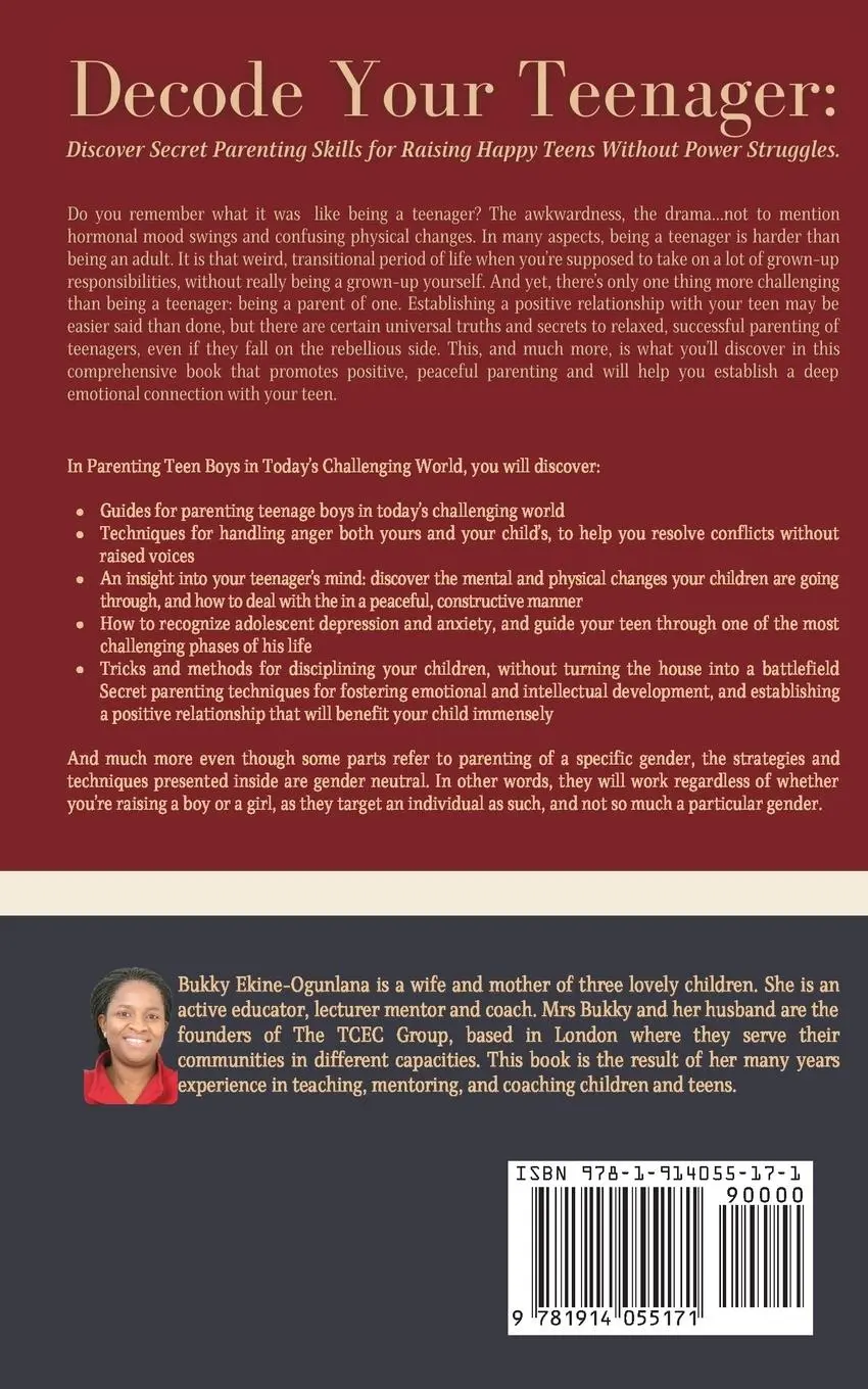 Rückseite: 9781914055171 | Parenting Teen Boys in Today's Challenging World | Ekine-Ogunlana