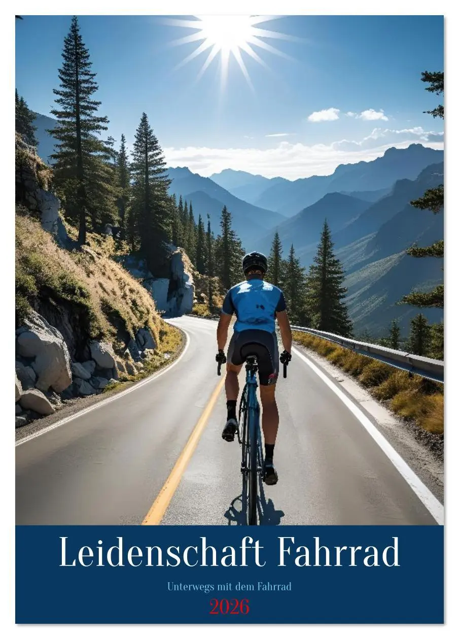 Cover: 9783516635171 | Leidenschaft Fahrrad (Tischkalender 2026 DIN A5 hoch), CALVENDO...