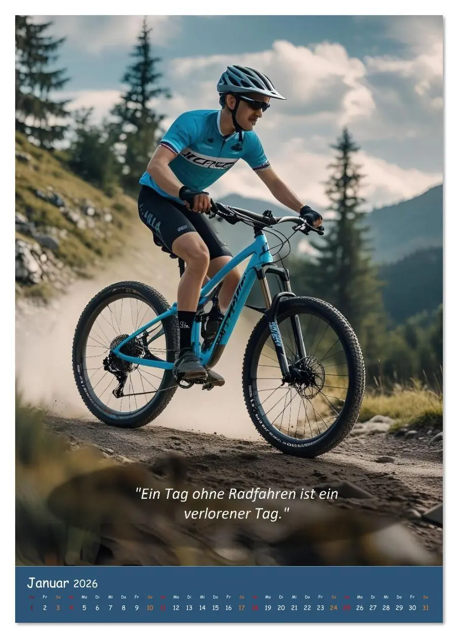 Bild: 9783516635171 | Leidenschaft Fahrrad (Tischkalender 2026 DIN A5 hoch), CALVENDO...