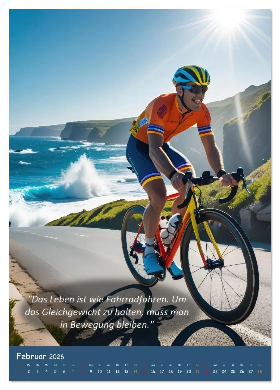 Bild: 9783516635171 | Leidenschaft Fahrrad (Tischkalender 2026 DIN A5 hoch), CALVENDO...