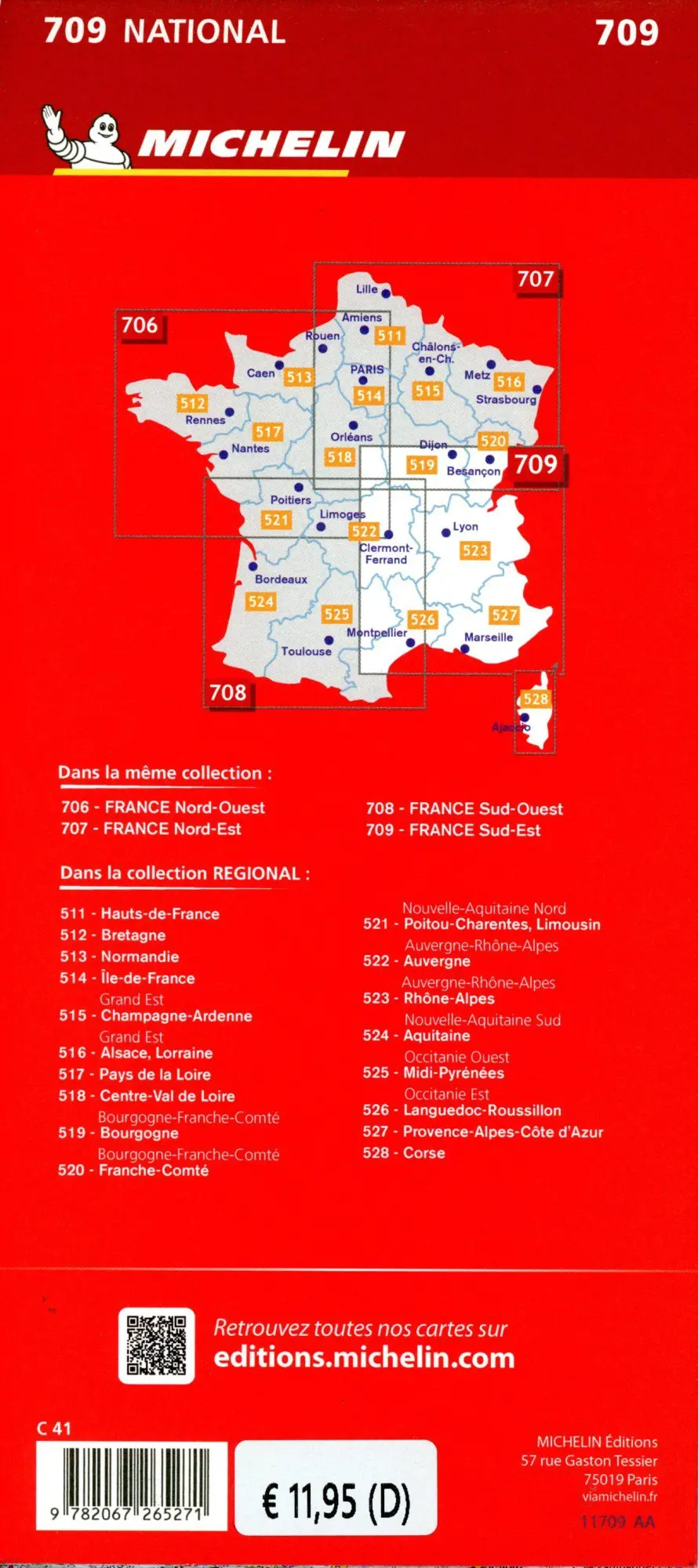 Bild: 9782067265271 | Michelin Südostfrankreich | Map | Michelin | (Land-)Karte | Englisch