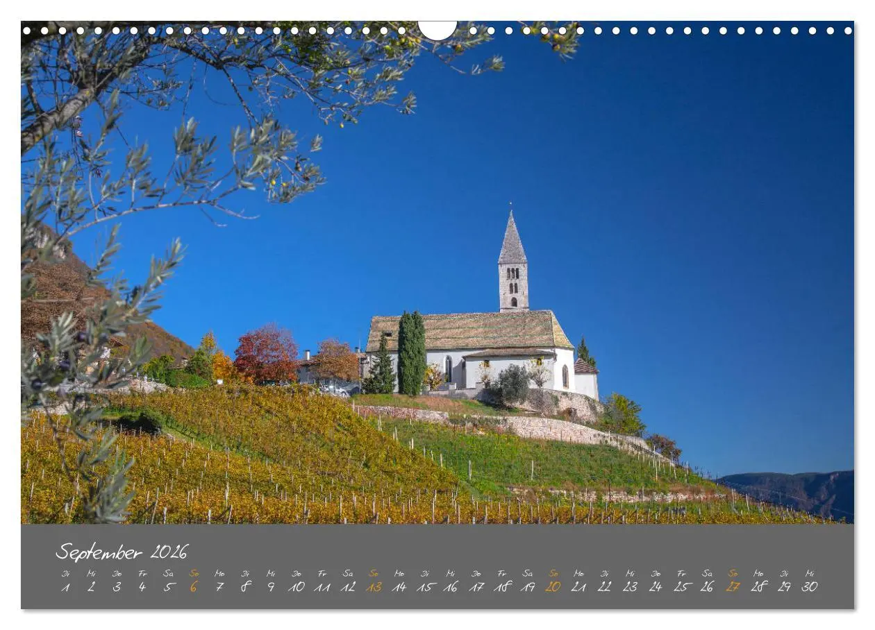 Bild: 9783457775271 | Romantisches Südtirol (Wandkalender 2026 DIN A3 quer), CALVENDO...