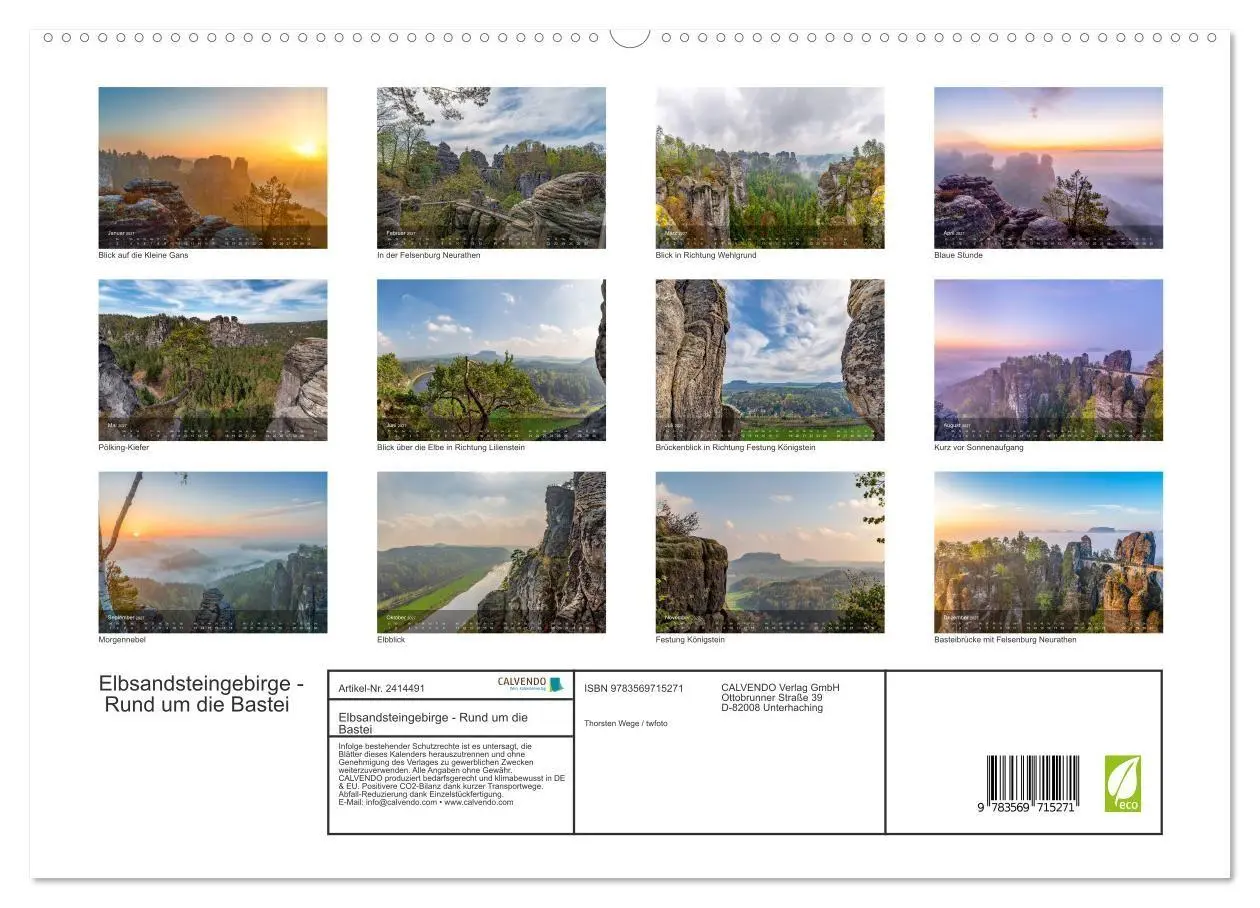 Bild: 9783569715271 | Elbsandsteingebirge - Rund um die Bastei (hochwertiger Premium...