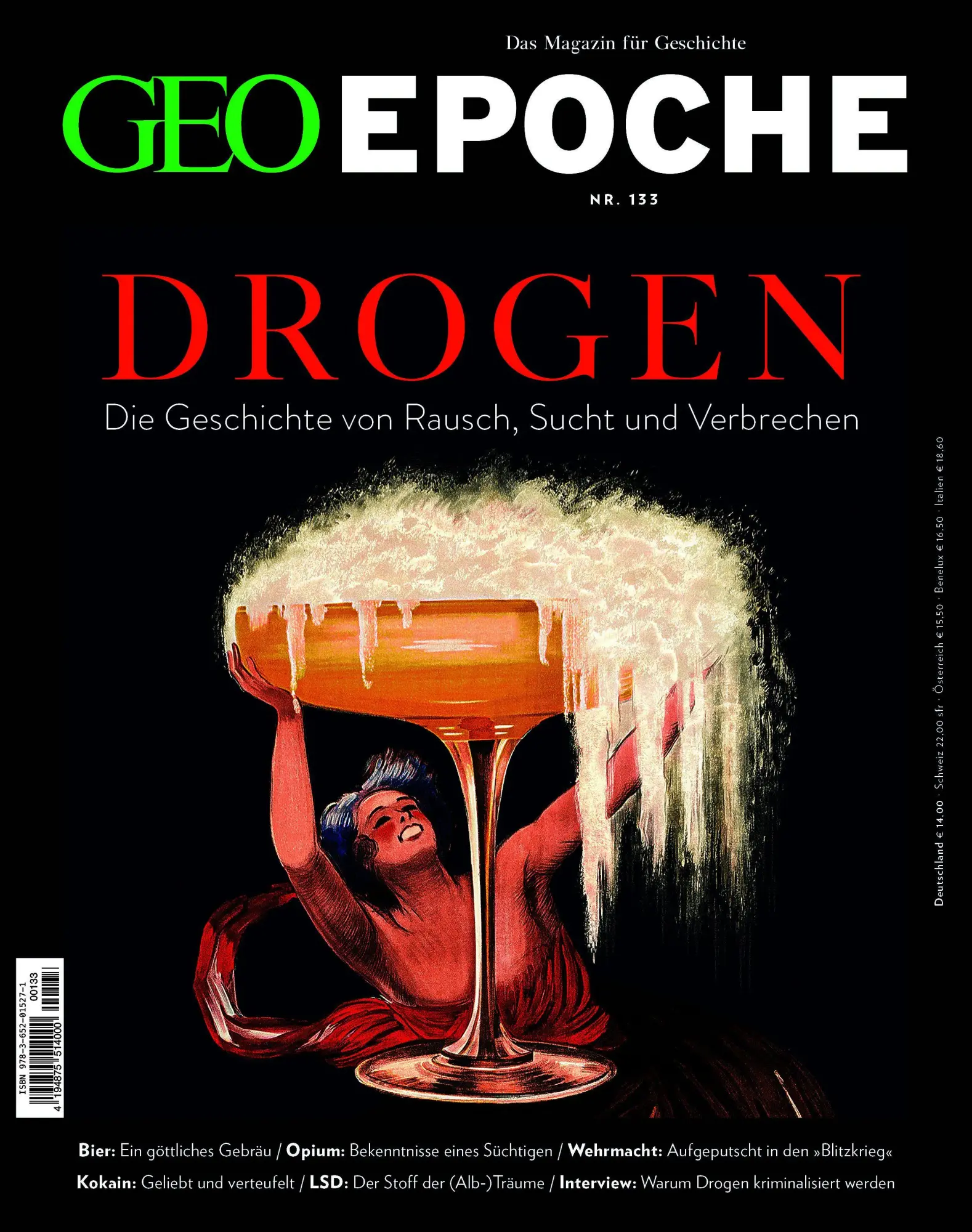 Cover: 9783652015271 | GEO Epoche 133/2025 - Drogen | Das Magazin für Geschichte | Broschüre
