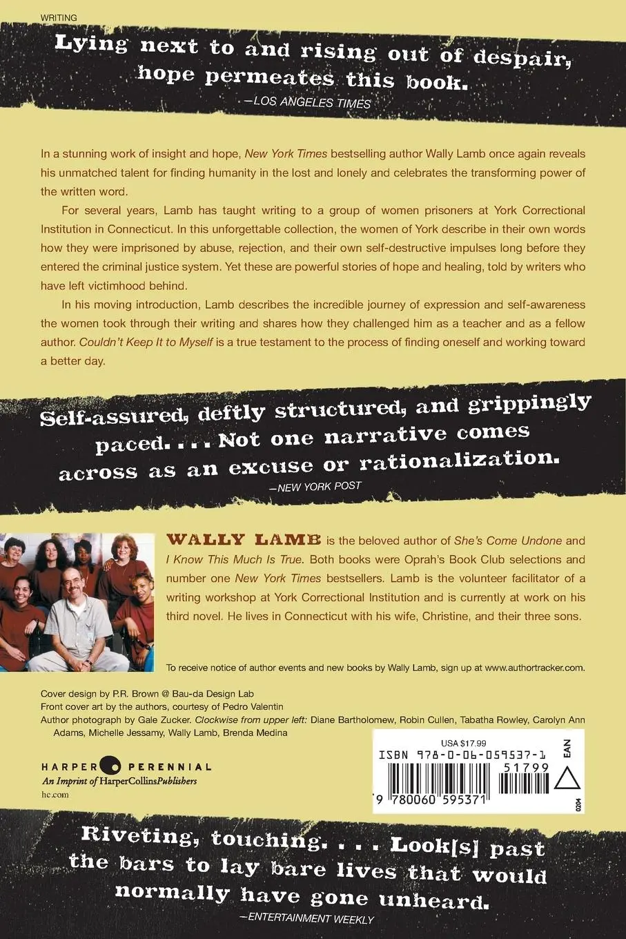 Rückseite: 9780060595371 | Couldn't Keep It to Myself | Wally Lamb | Taschenbuch | Englisch
