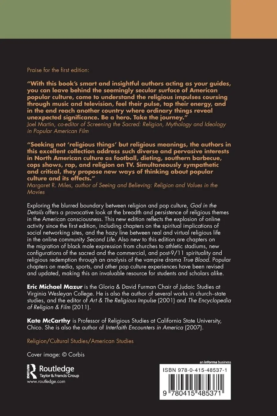 Rückseite: 9780415485371 | God in the Details | American Religion in Popular Culture | Buch