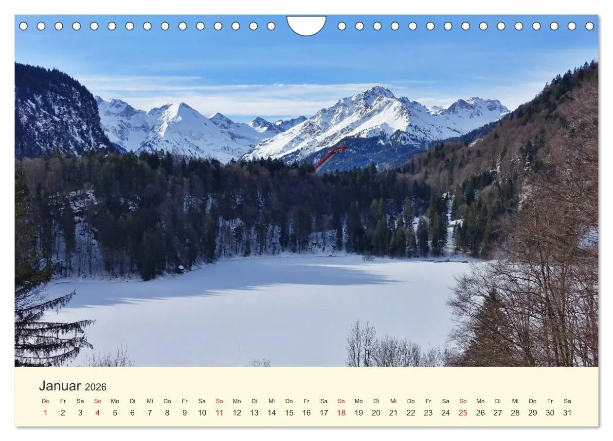 Bild: 9783457765371 | Wanderglück im Allgäu (Wandkalender 2026 DIN A4 quer), CALVENDO...