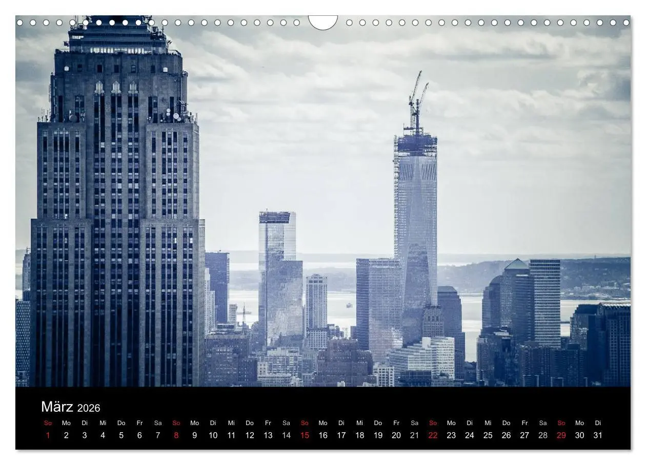 Bild: 9783516165371 | New York (Wandkalender 2026 DIN A3 quer), CALVENDO Monatskalender