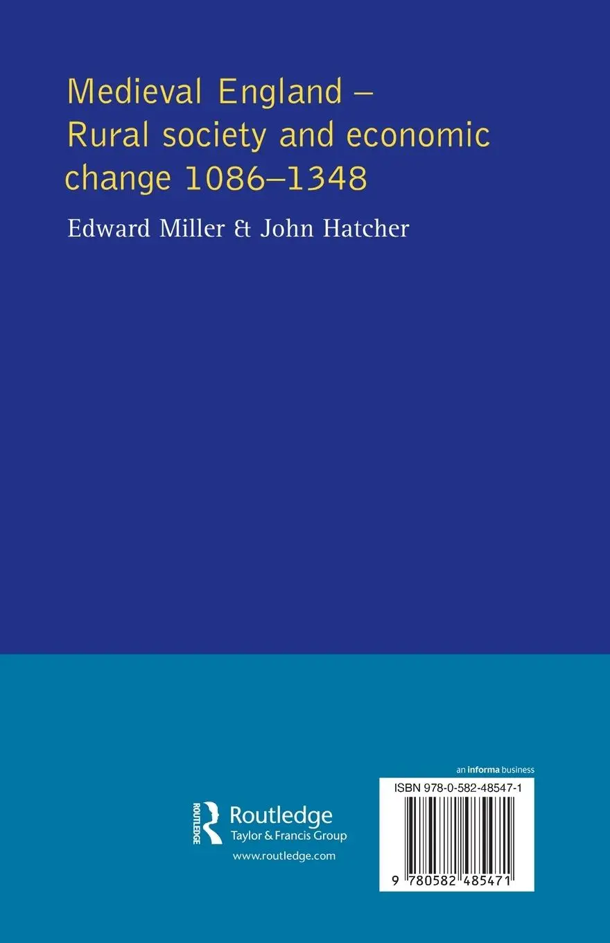 Rückseite: 9780582485471 | Medieval England | Rural Society and Economic Change 1086-1348 | Buch