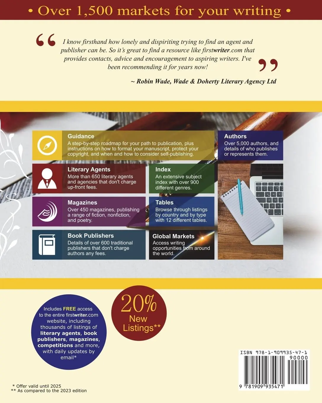 Rückseite: 9781909935471 | Writers' Handbook 2024 | J. Paul Dyson | Taschenbuch | Englisch | 2023