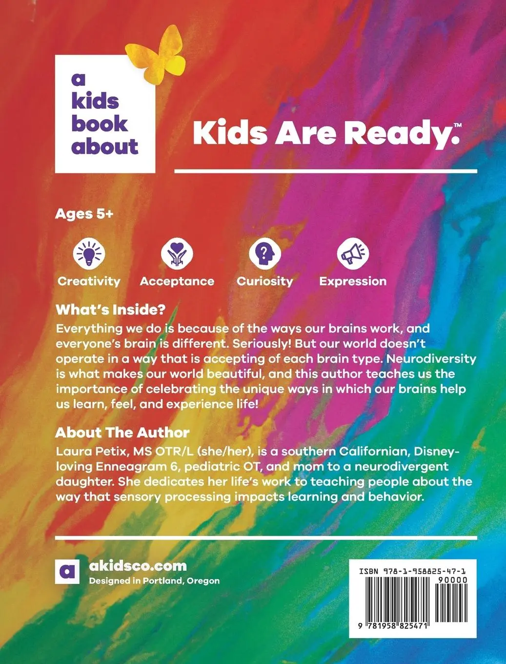 Rückseite: 9781958825471 | A Kids Book About Neurodiversity | Laura Petix The OT Butterfly | Buch