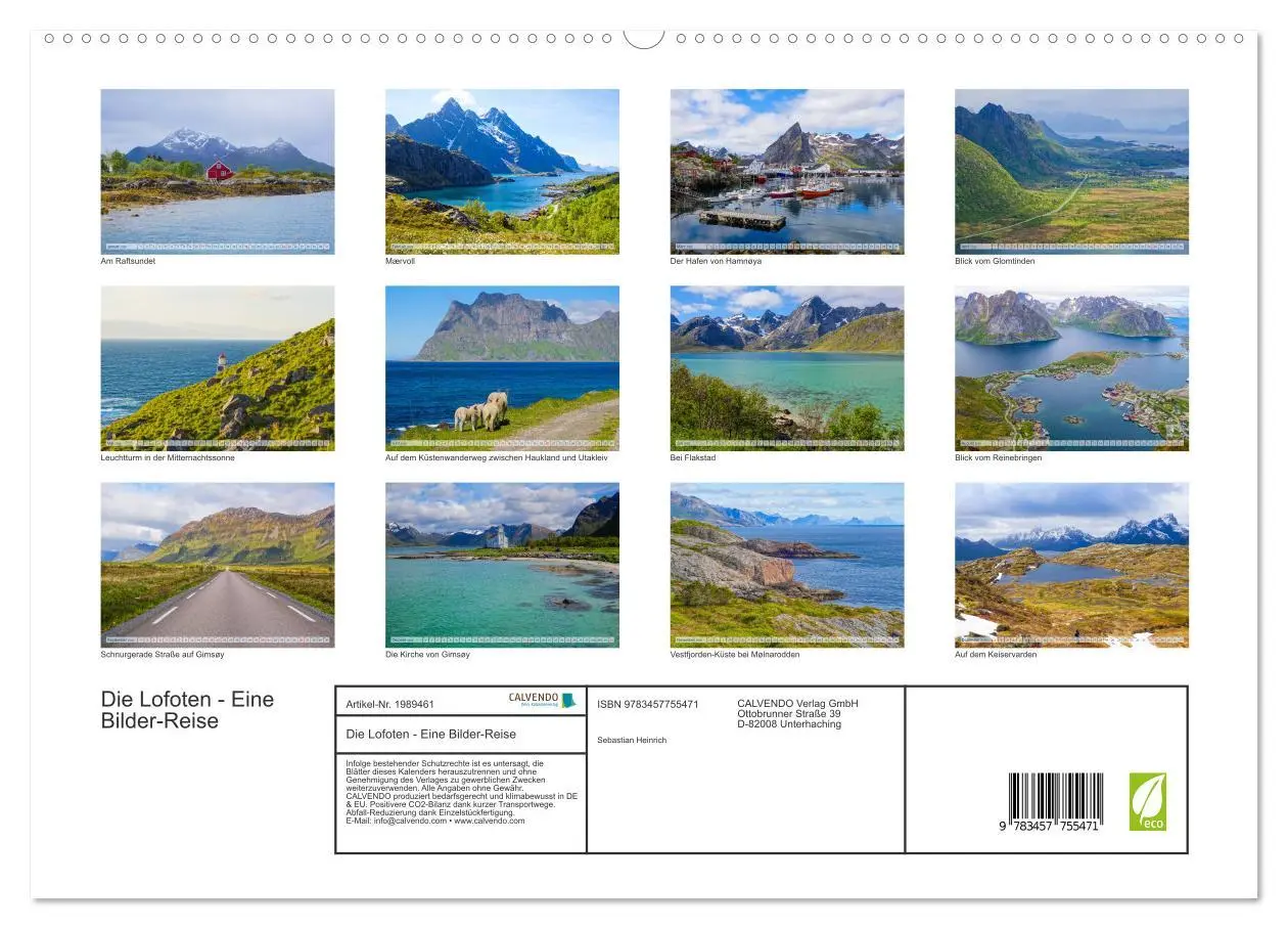 Bild: 9783457755471 | Die Lofoten - Eine Bilder-Reise (hochwertiger Premium Wandkalender...