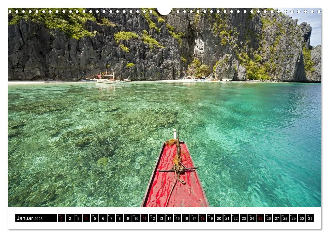 Bild: 9783516225471 | Palawan (Wandkalender 2026 DIN A3 quer), CALVENDO Monatskalender
