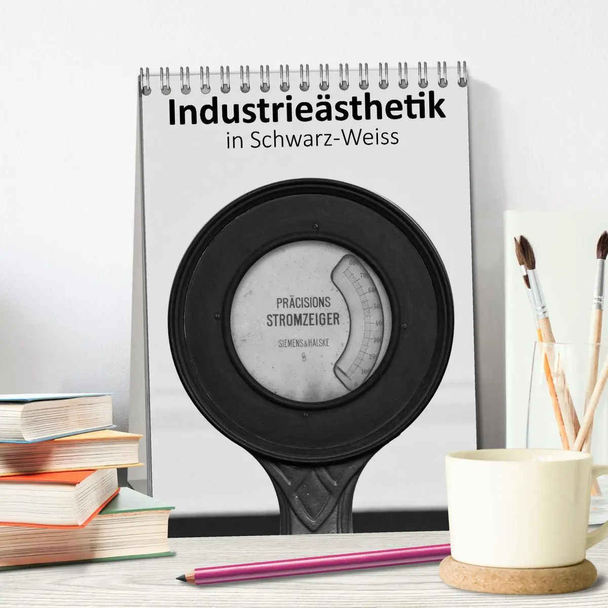 Bild: 9783516465471 | Industrieästhetik in Schwarz-Weiss (Tischkalender 2026 DIN A5...