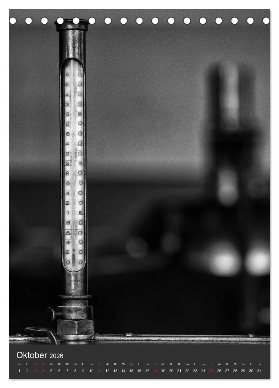 Bild: 9783516465471 | Industrieästhetik in Schwarz-Weiss (Tischkalender 2026 DIN A5...
