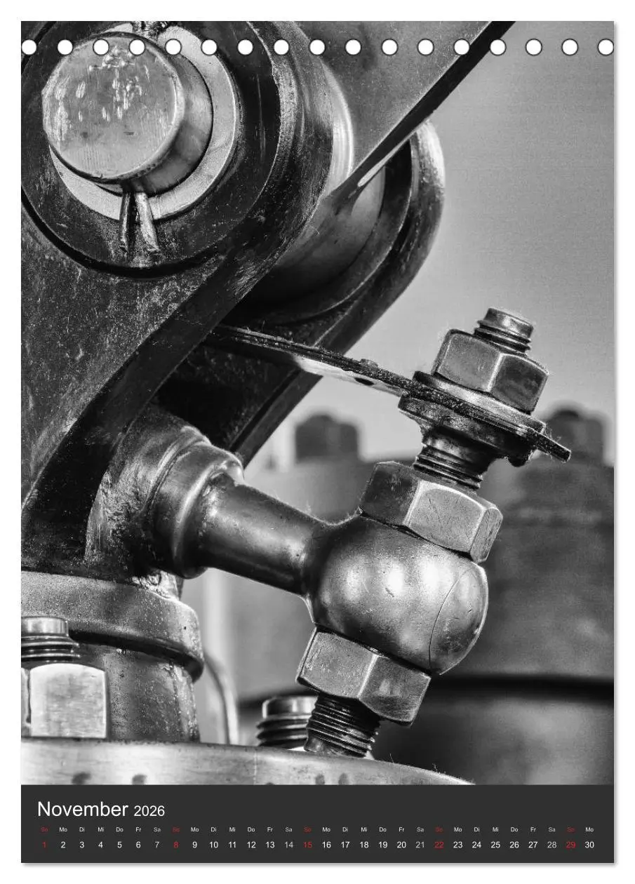 Bild: 9783516465471 | Industrieästhetik in Schwarz-Weiss (Tischkalender 2026 DIN A5...
