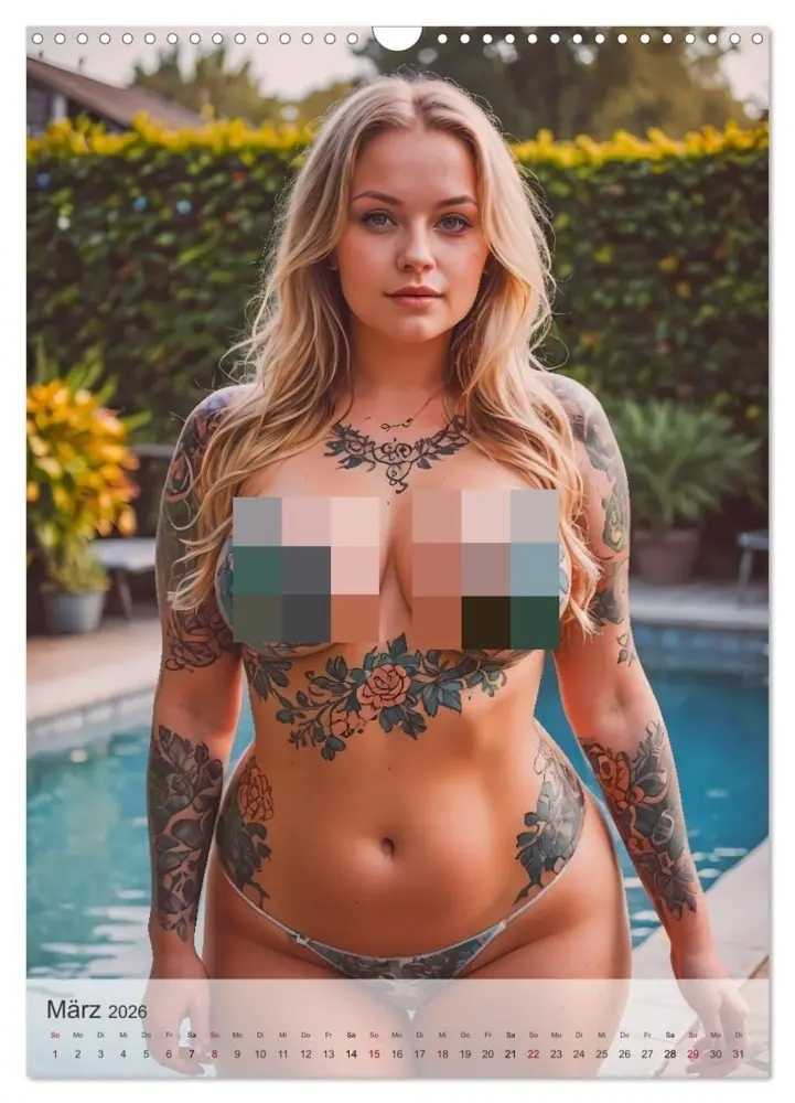Bild: 9783516605471 | Verführerische Momente - Sommer, Haut und Tattoos (Wandkalender...