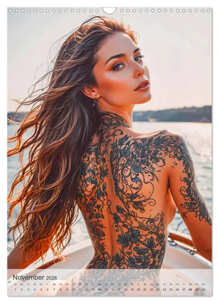 Bild: 9783516605471 | Verführerische Momente - Sommer, Haut und Tattoos (Wandkalender...