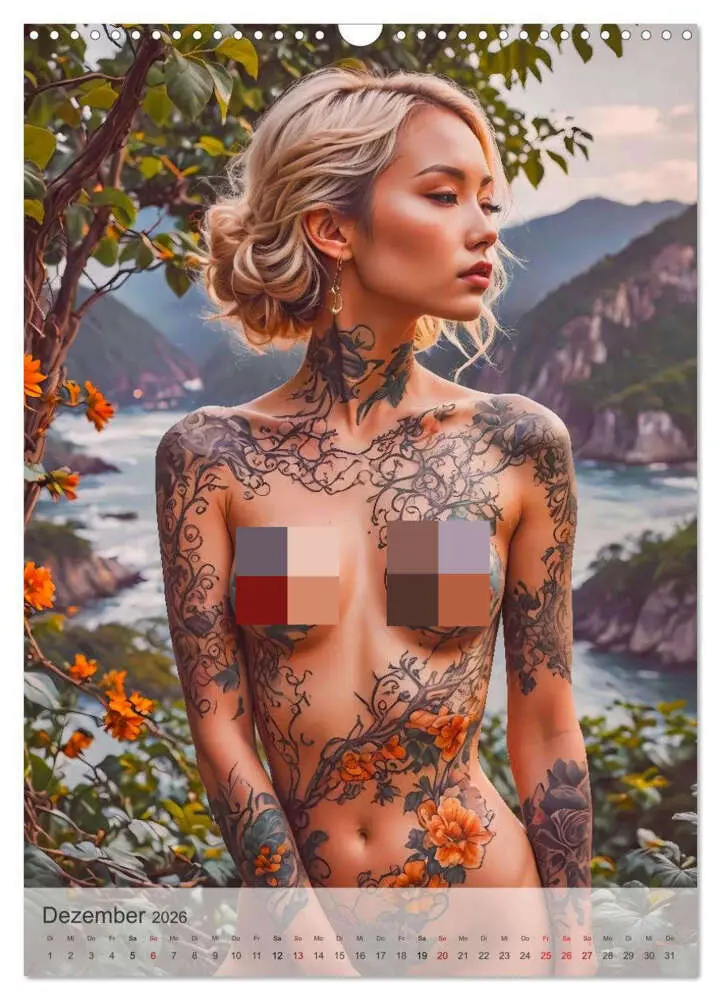 Bild: 9783516605471 | Verführerische Momente - Sommer, Haut und Tattoos (Wandkalender...