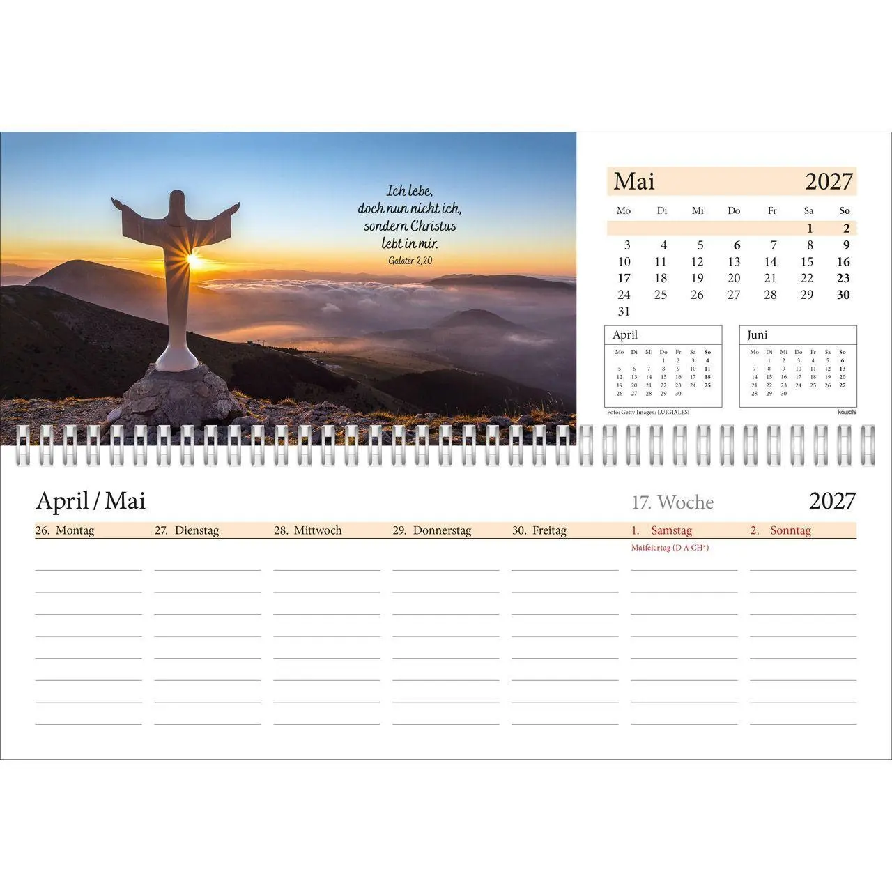 Bild: 9783754825471 | In deine Hand leg ich den Tag 2027 | Wochen-Tischkalender | Kalender