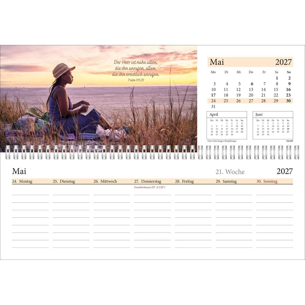 Bild: 9783754825471 | In deine Hand leg ich den Tag 2027 | Wochen-Tischkalender | Kalender