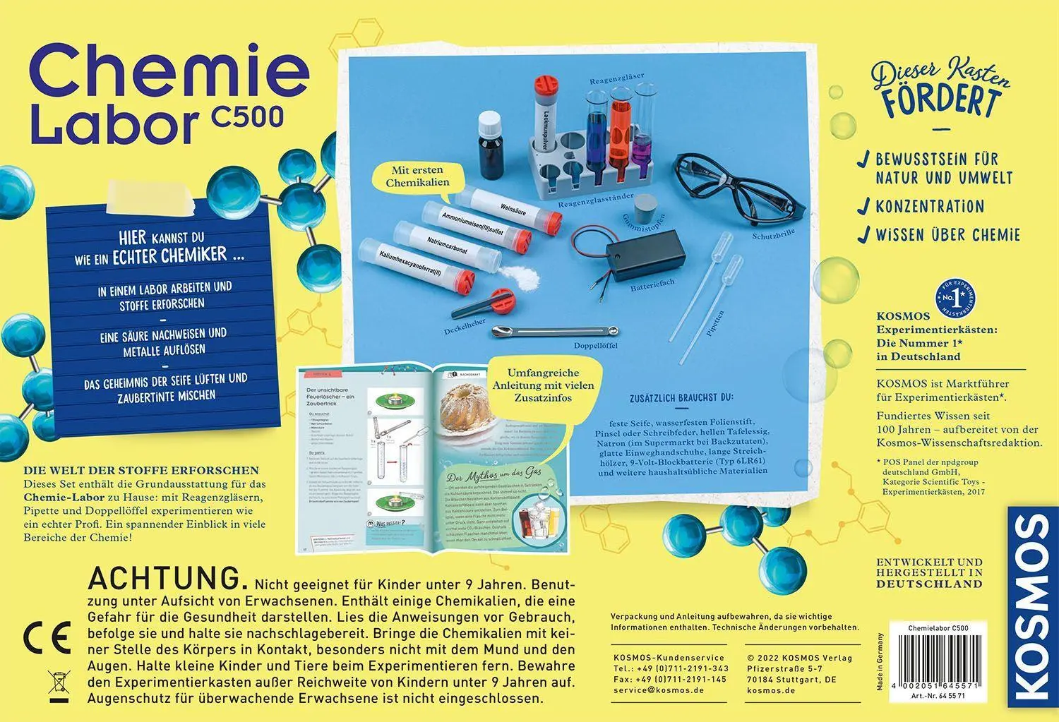 Bild: 4002051645571 | Chemielabor C500 | Experimentierkasten | Spiel | Brettspiel | 645571